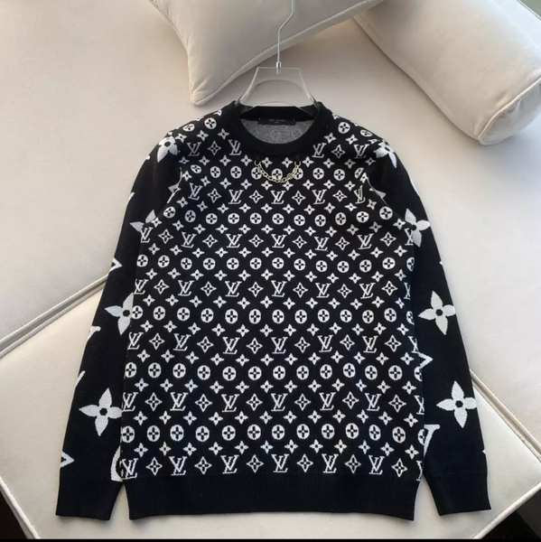 Louis Vuitton black Graphic Print Long-Sleeved Shirt