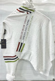 White Colour Knited T-shirt For Man