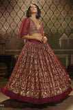 Anchor  Grey Soft Net Designer Lehenga Choli With overall Sequence Work