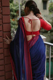 Beautiful Linen cotton saree With Unstitched Blouse