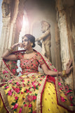 Sequence & Zari Worked Lehenga With Floral Design Choli And Dupatta For Party Wear