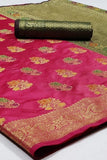 Beautiful Pure Soft Banarasi Silk With Heavy Woven Design Saree