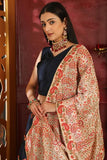 Navy Blue Silk Embroidery Work Lehenga Choli For Party Wear