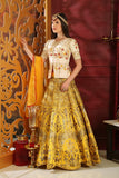 Embellished Resham Embroidery Work Lehenga Choli With Dupatta