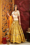 Embellished Resham Embroidery Work Lehenga Choli With Dupatta