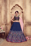 Heavy Designer Resham Embroidery Work Lehenga With Foil Work Choli