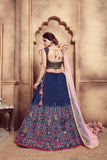 Heavy Designer Resham Embroidery Work Lehenga With Foil Work Choli