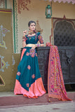 Alluring Party Wear Soft Cotton Lehenga Choli With Resham Embroidery