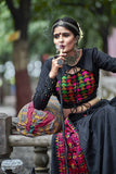 Beautiful Black Real Mirror & Embroidery Work Lehenga Choli