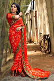 Self Design Art silk Saree With Jacquard Border Work