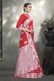 wedding wear art silk saree zari woven work for women