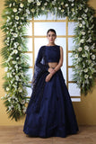 Wedding Wear Dark Blue Designer With Pearl Stone Work Lehenga Choli