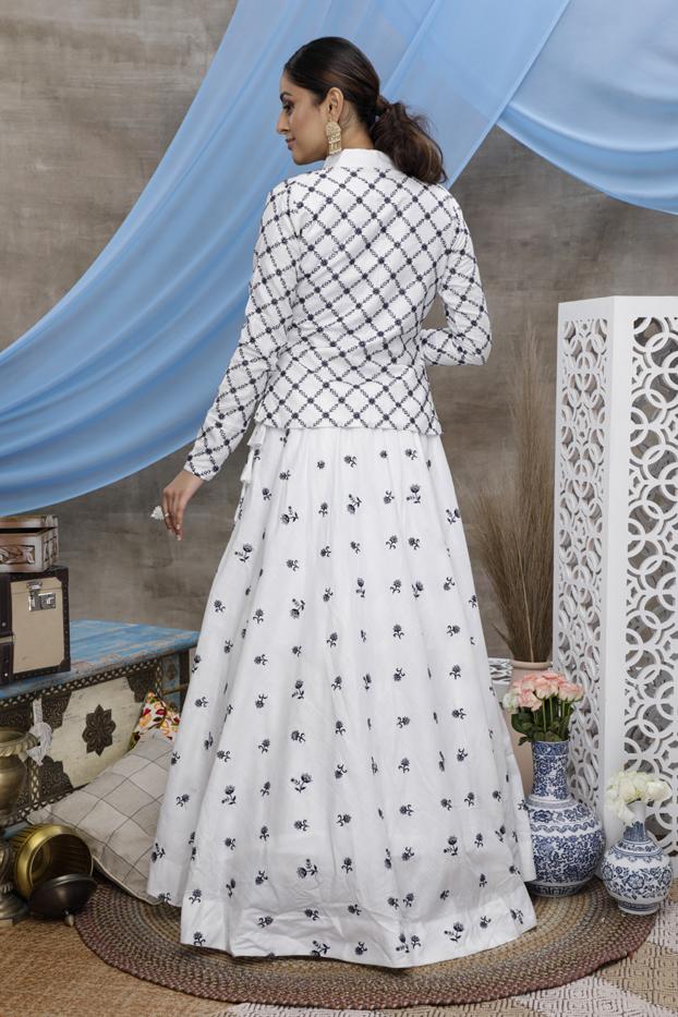 Wedding Wear Floral Thread Designer Lehenga Choli With Koti