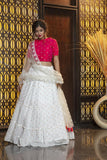 Jacquard Weaving Work Lehenga With Sequence Work Choli & Dupatta