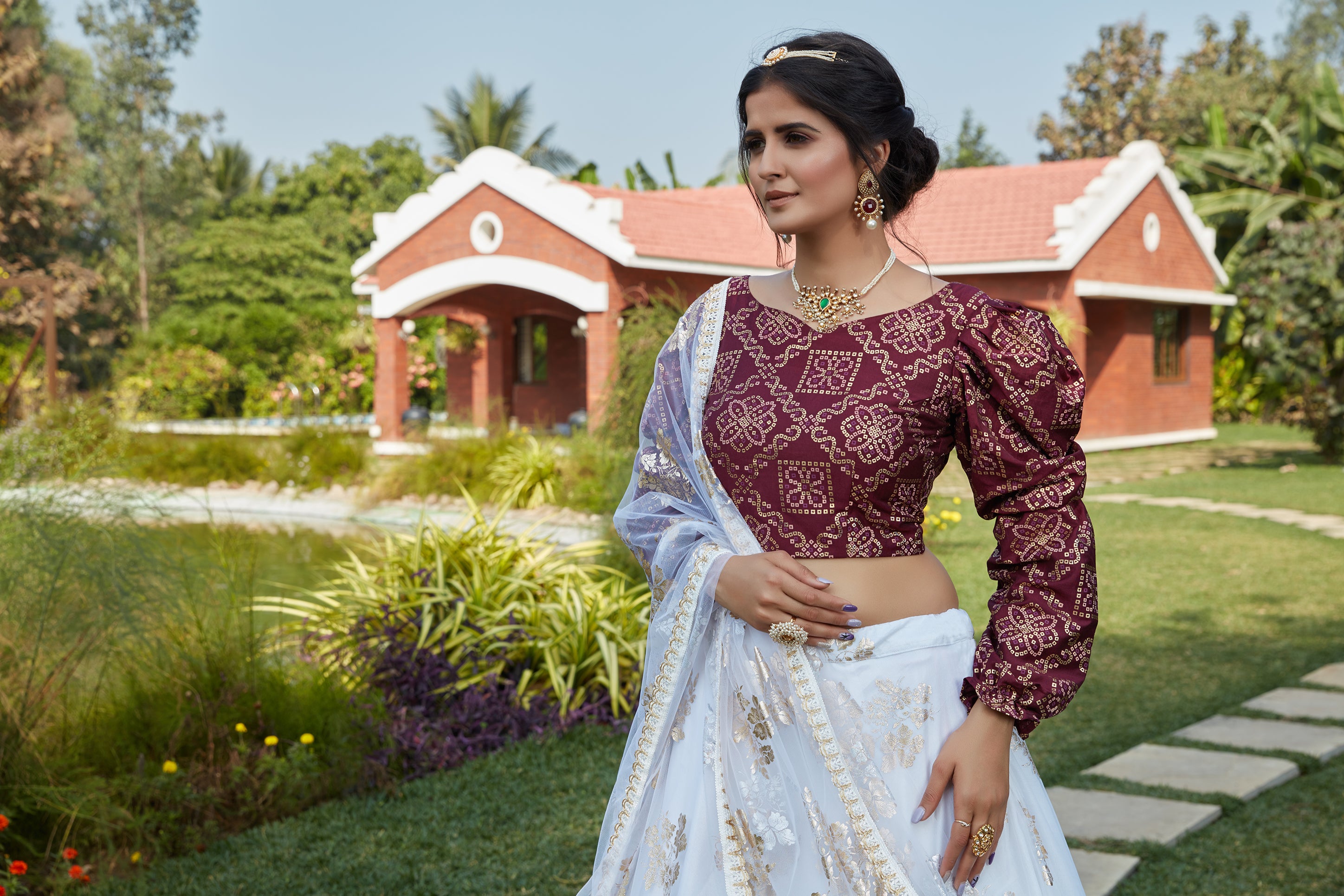 Milan Design - ~ROOH~ Statement bridal ensembles by @milandesignkochi and  #madebymilan! . . Standout this wedding season in the above featured cape  lehenga crafted for the brides who dreamt of carrying a