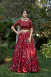 Red Designed Beautiful Lehenga Choli For Wedding