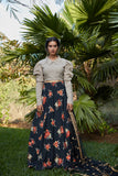Georgette Lehenga With Printed Choli For Party Wear