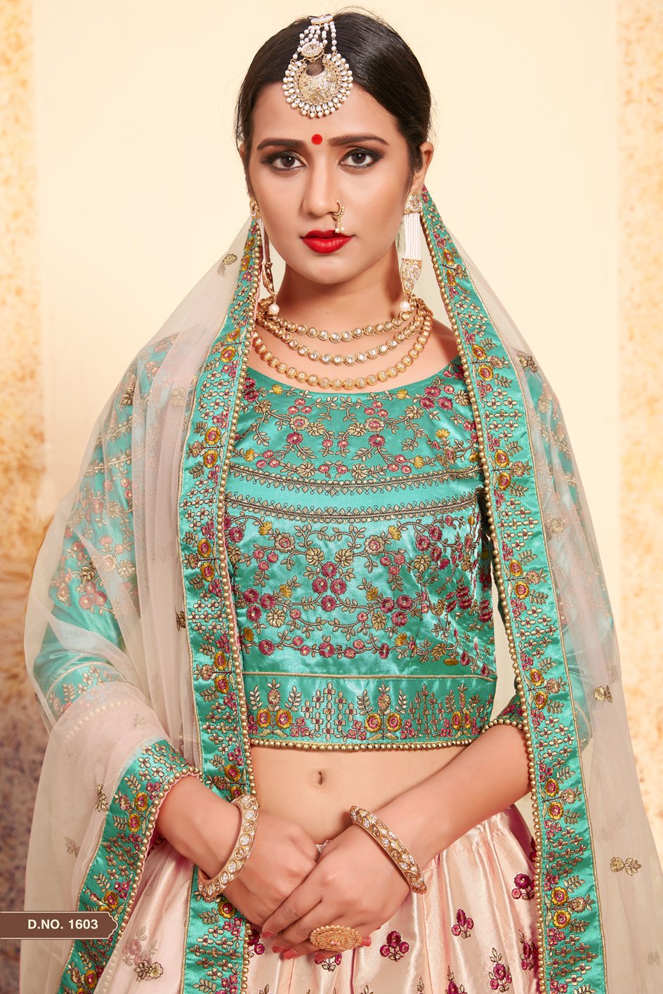 Elevate Your look with Crop Top Lehenga without dupatta