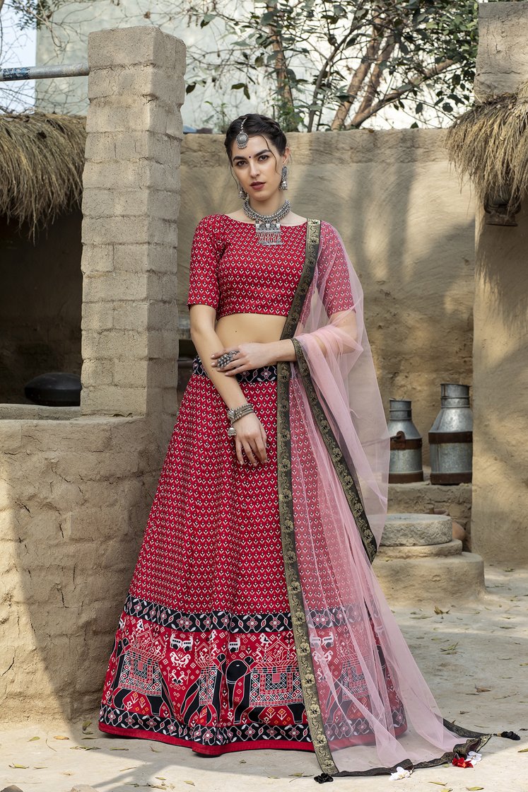 Indian Traditional Silk Lehenga Choli Set New Designer Party Wedding Wear  Attire | eBay