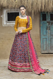 Authentic Printed  Art Silk Lehenga choli With lace On border For Wedding Wear