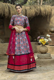 adorable Printed Lehenga Choli With Lace On dupatta Printed Work