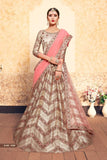 Wonderful Zigzag Printed And Embroidery Worked Party Wear Lehenga Choli With Dupatta
