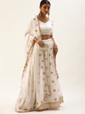 These breezy crafted with thread embroidery lehenga