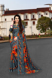 Ravising Design Printed Georgette Saree For Casual Wear