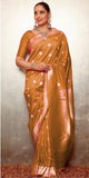 Traditional Banarasi Silk Saree With Bollywood Style