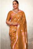 Traditional Banarasi Silk Saree With Bollywood Style