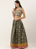 Exclusive Colored Wedding-Wear Patola Lehenga Choli.