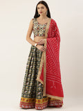 Exclusive Colored Wedding-Wear Patola Lehenga Choli.