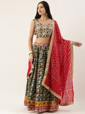 Exclusive Colored Wedding-Wear Patola Lehenga Choli.