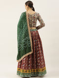 Wedding-wear Patola lehenga choli