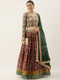 Wedding-wear Patola lehenga choli