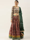 Wedding-wear Patola lehenga choli