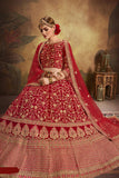 Wedding Wear Designer Embroidery Worked Lehenga Choli With Dupatta For Bridal