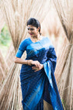 Gorgeous Check Printed Soft Raw Silk Saree For Part Wear