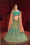 Heavy Zari, Stone Work Lehenga Choli With Dupatta Dor Wedding Wear