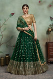 Gorgeous Semi Stitched Sequence Worked Lehenga Choli With Dupatta For Wedding Wear