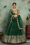 Gorgeous Semi Stitched Sequence Worked Lehenga Choli With Dupatta For Wedding Wear