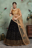 Gorgeous Semi Stitched Sequence Worked Lehenga Choli With Dupatta For Wedding Wear