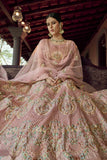 Bridal Wear Peach Sequence And Zari Work Lehenga Choli With Dupatta