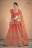 Heavy Bridal Wear Lehenga Choli With Dupatta All over Zari Work