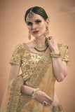 Designer Zari &  Stone Work Lehenga Choli With Dupatta For Bridal Wear