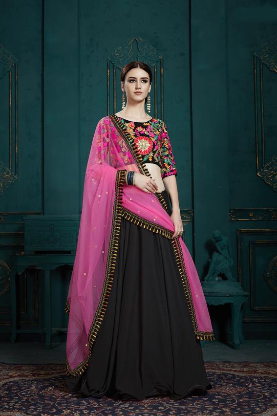 Dazzling Designer Lehenga Choli With Thread Worked For Party Wear