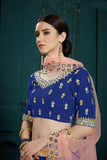 Georgette Lehenga Choli With Mirror Worked Border Dupatta For Party Wear