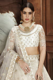 Soft Net Heavy Designer With Thread & Foil Zari Work Lehenga Choli For Wedding Wear