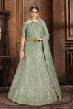 Soft Net Heavy Designer With Thread & Foil Zari Work Lehenga Choli For Wedding Wear