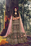 Maroon Designer Bridal Wear Lehenga Choli  all Over Heavy Embroidery Work With Dupatta